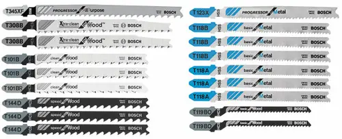 Bosch T18C 18 pc. T-Shank Jig Saw Blade Set for Wood and Metal Cutting (18 Pack) Save Now