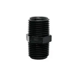 Hassle-Free Returns Midland Metal 35277 Hex Nipple, 1/2-in Male NPT x 1/2-in Male NPT, Polyphenylsulfone