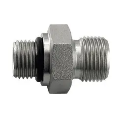 Secure Checkout Midland Metal 7062-12-08 Adapter, 3/4-in Male O-Ring Boss x 1/2-in Male BSPP, Steel