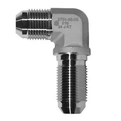 Trending STAINLESS ADAPTERS SS2701-08-08 Bulkhead Union 90-deg Elbow, 1/2-in Male JIC x 1/2-in Male JIC, Stainless Steel