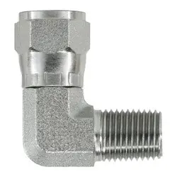 Midland Metal 6501812 90-deg Swivel Elbow, 1/2-in Female JIC Swivel x 3/4-in Male NPTF, Steel Instant Buy