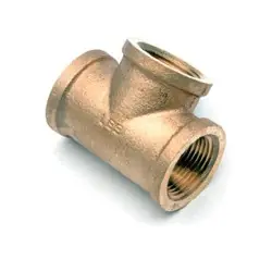 While Supplies Last Midland Metal 44317LFUSA Reducing Tee, 1-1/4-in Female NPT x 1-1/4-in Female NPT x 1-1/2-in Female NPT, Lead-Free Bronze