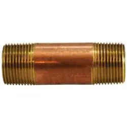 Midland Metal 42089 Nipple, 3/4 in MPT x 3/4 in MPT, 5-1/2 in, Brass Top Rated