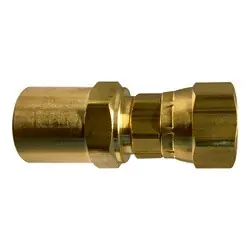 Luxury ANDERSON METALS 07216-061004 Reusable Female Swivel, 3/8-in I.D. x 5/8-in O.D. x 1/4-in Female NPSM, Brass
