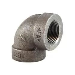 Midland Metal 68107 90 deg Elbow, 1-1/2 in FPT x 1-1/2 in FPT, Iron, Galvanized, XH Schedule, 300 lb Limited Offer