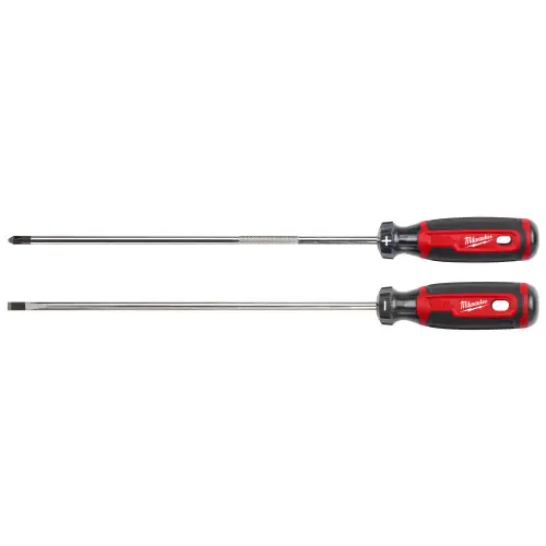 Top Pick Milwaukee MT200-2L 2 PC. 10" Cushion Grip Screwdriver Set (USA)