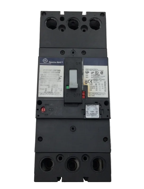 General Electric SFHA36AT0250 250 Amp 3 Pole 600V Circuit Breaker w/125A Trip Seasonal Sale