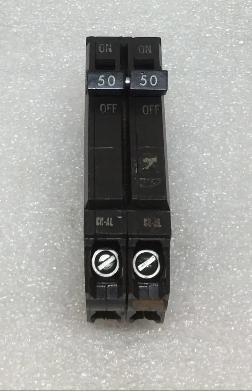 GE THQP250 50 Amp 2 Pole 120/240V Circuit Breaker - Old Syle Super Sale