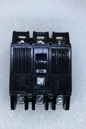 Fast Shipping GE/General Electric TQ32020 20 Amp 3 Pole 240V Circuit Breaker