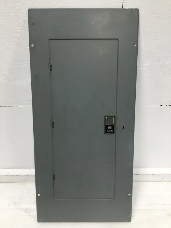 GE TM2020S/F 200 Amp 20 Space 120/240V Cover/Door Only w/Main 27 1/8" x 12 3/4" Reduced Price