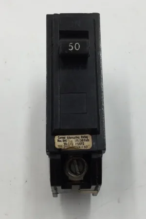 Professional Grade General Electric THQB1150 50 Amp 1 Pole 120/240V Bolt On Breaker - Cosmetic Flaw