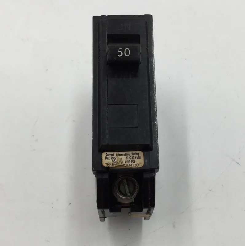 Professional Grade General Electric THQB1150 50 Amp 1 Pole 120/240V Bolt On Breaker - Cosmetic Flaw