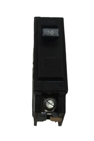 Next Day Delivery General Electric THQL1120 20 Amp 1 Pole 120/240V Circuit Breaker - Black Face