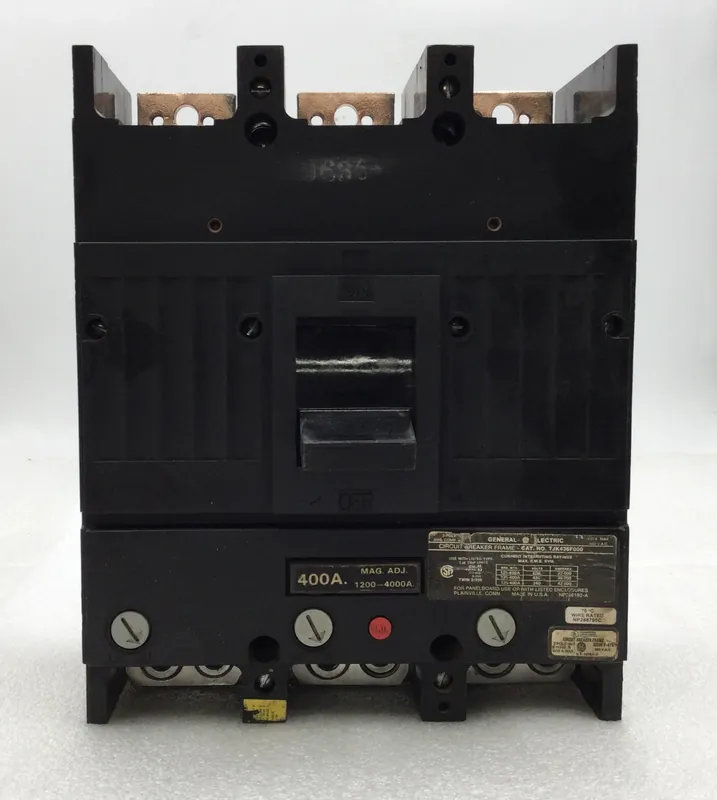 Mega Sale General Electric TJK436F000 400 Amp 3 Pole 600V Circuit Breaker w/ 400 Amp Trip