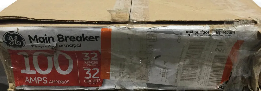 Reduced Price GE TM3210CCUP 100 Amp 32 Space 1PH 3 Wire 240V Indoor Main Breaker Load Center
