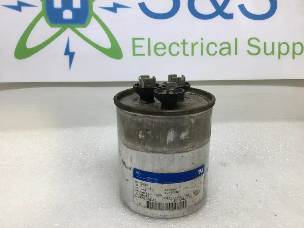 GE/Genteq Capacitor 97F9899 CPT00977 35/5uf 440Vac +/-6% 50/60Hz D147086P41 Don't Miss Out