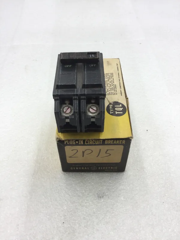 General Electric TQL/THQL2115 15 Amp 2 Pole 120/240V Breaker - New Luxury
