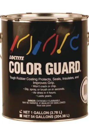 LOCTITE 338125, 1 Gallon Size, Black, 200°F Maximum Temperature, Rubber Coating Protection Crafted