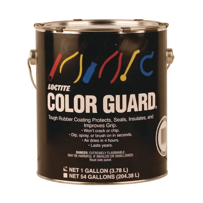 LOCTITE 338125, 1 Gallon Size, Black, 200°F Maximum Temperature, Rubber Coating Protection Crafted