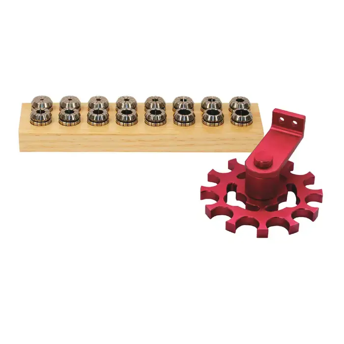 SHARK TOOLS RCRSER16 ER16 3/32" thru 3/8" by 32nds Collet Set Free Returns