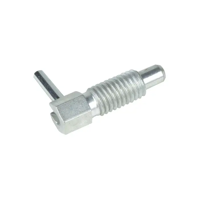 TE-CO 54363 5/8"-11 Thread Size, 1-1/4" Thread Length, 0.380" Plunger Dia., L-Handle Steel Hand Retractable Spring Plunger Seasonal Sale