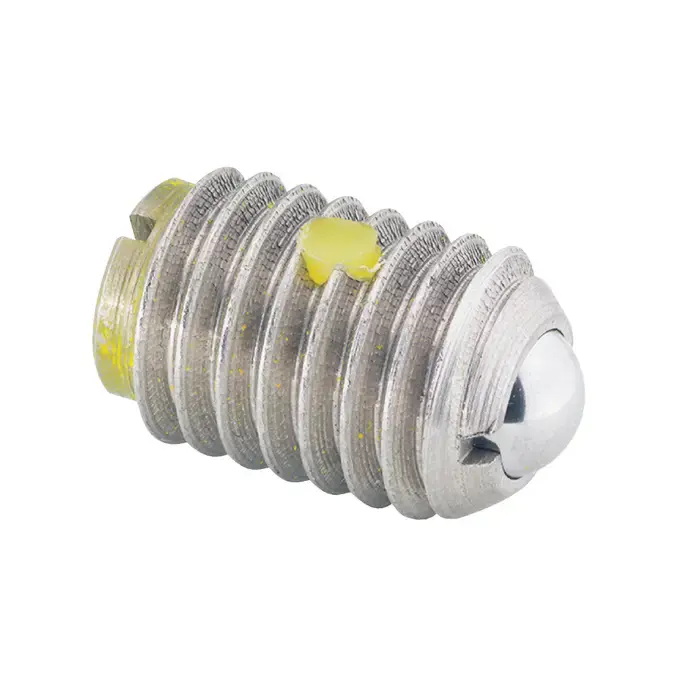 TE-CO 52917 1/2"-13 Thread Size, 3/4" Body Length, Stainless Steel Body, Stainless Steel Ball Threaded Ball Plunger Hassle-Free Returns