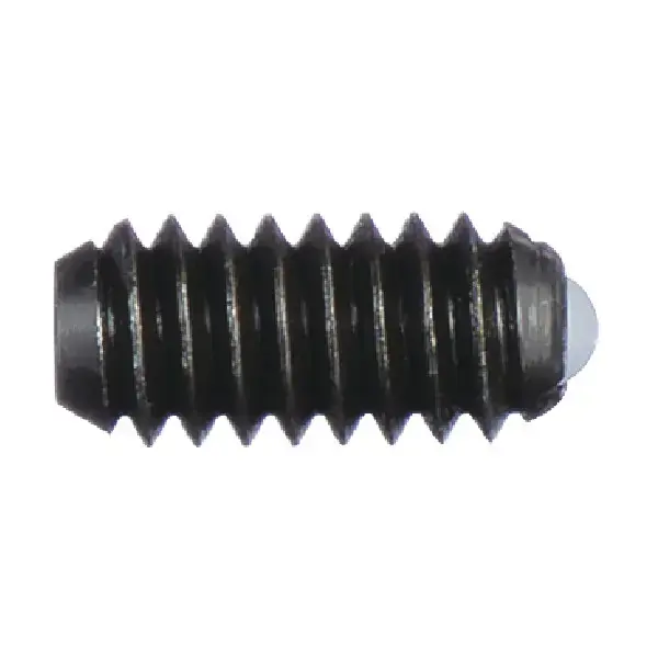 VLIER DB58 3/8"-16 Thread Size, 5/8" Body Length, Steel Body, Nylon Ball Threaded Ball Plunger Crafted