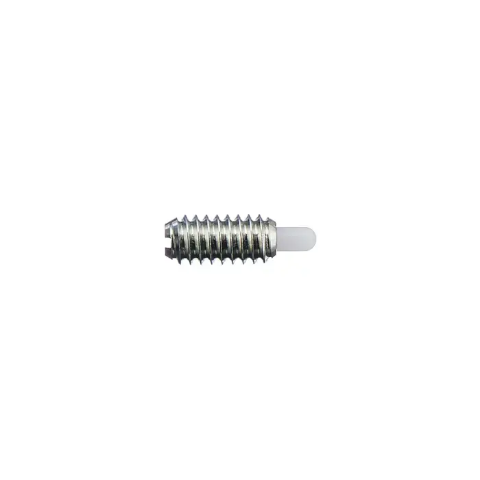 Hot Deal VLIER NML57 5/16"-18 Thread Size, 0.562" Thread Length, 0.188" Projection, Steel Body, Delrin Nose Threaded Spring Plunger