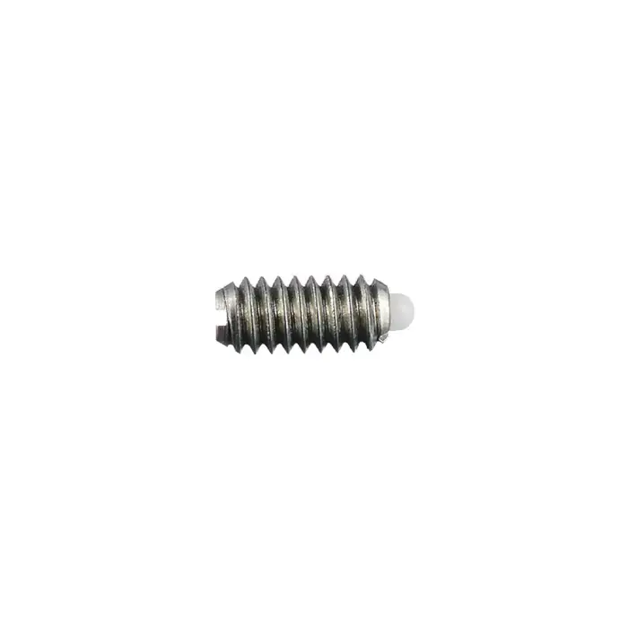VLIER NMHM4P M4x0.7 Thread Size, 11.10mm Thread Length, 1.30mm Projection, Steel Body, Delrin Nose Threaded Spring Plunger Secure Checkout