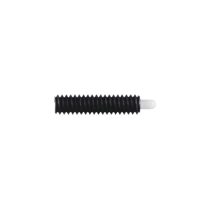 Flash Sale VLIER NNSML12AN M12x1.75 Thread Size, 28mm Thread Length, 4mm Projection, Steel Body, Delrin Nose Threaded Spring Plunger