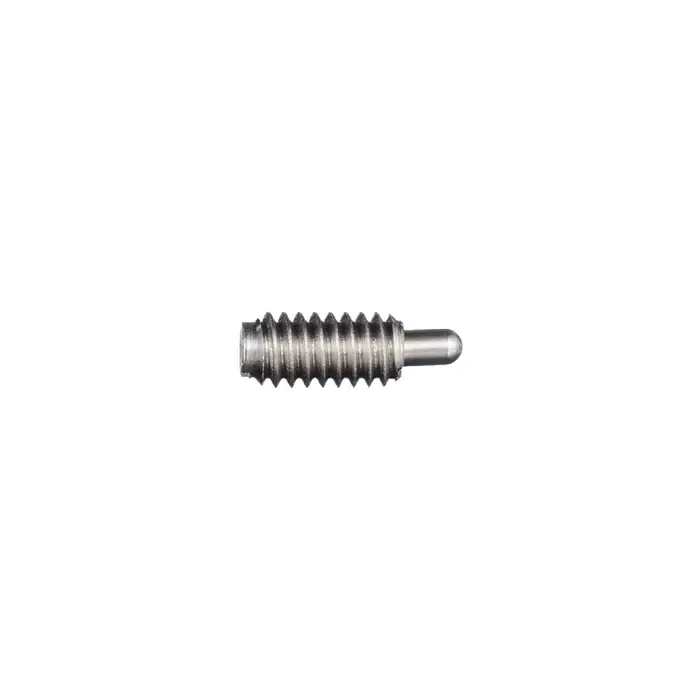VLIER SML51 8-32 Thread Size, 0.437" Thread Length, 0.094" Projection, Stainless Steel Body, Stainless Steel Nose Threaded Spring Plunger Instant Buy