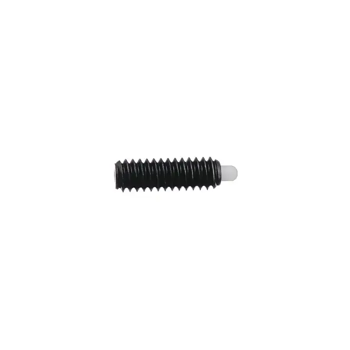 VLIER DPH61P 1/2"-13 Thread Size, 1-1/4" Thread Length, 1/4" Projection, Steel Body, Delrin Nose Threaded Spring Plunger Instant Buy