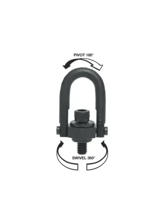 Direct From Factory AMERICAN DRILL 23006 2,500 Ibs. Rated Capacity, 1/2"-13 Thread Size, 3-1/4" Ring Opening Hoist Rings, Hooks, Lifting Accessory