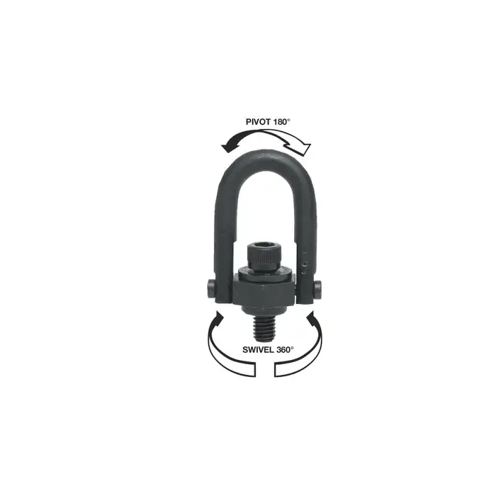 Direct From Factory AMERICAN DRILL 23006 2,500 Ibs. Rated Capacity, 1/2"-13 Thread Size, 3-1/4" Ring Opening Hoist Rings, Hooks, Lifting Accessory