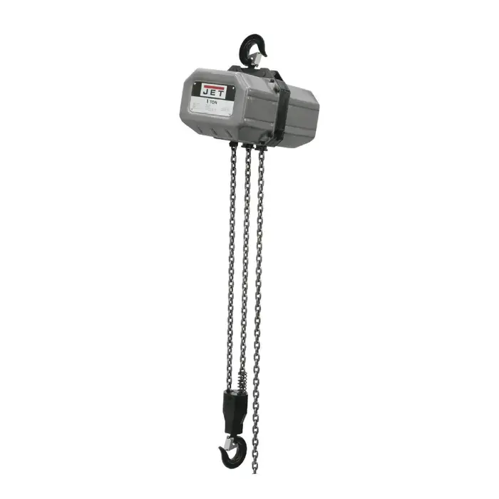 JET 111000 1 Ton Load Capacity, 10‘ Maximum Lift Distance, 19.7 FPM Lift Speed Hoist Instant Buy