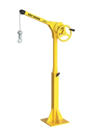 Secure Checkout SKY HOOK 9750.30 1/4 Ton Load Capacity, 100" Maximum Lift Distance, 1.5" Per Handwheel Revolution Lift Speed Hoist