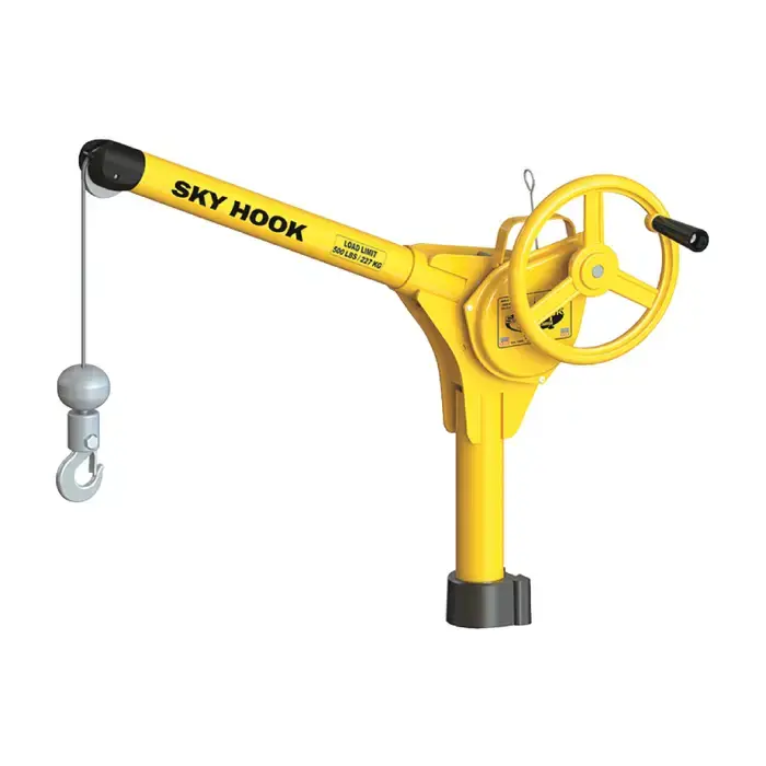 Professional Grade SKY HOOK 9500-04 1/4 Ton Load Capacity, 100" Maximum Lift Distance, 1.5" Per Handwheel Revolution Lift Speed Hoist