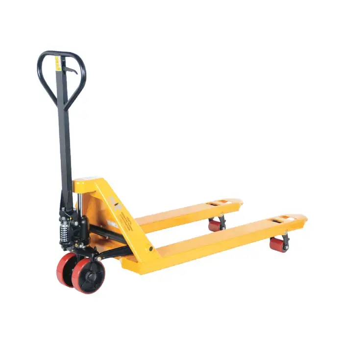 Reduced Price VESTIL PM5-2748-Y 5,500 lbs. Load Carrying Capacity, 48" Fork Length, 7-3/4" Maximum Fork Height Pallet Jack
