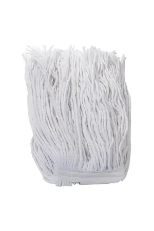 MAGNOLIA BRUSH 4824 4 Ply, 20 oz. Mop Head Size, White Mop Color Cotton Mop Affordable