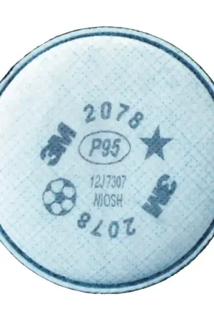 3M 2078 P95 NIOSH Filter Rating, Light Blue Color Code Respiration Filter Latest