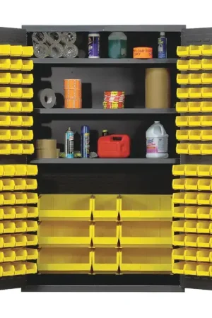 Save Now QUANTUM STORAGE SYSTEMS QSC-48SYL Floor Cabinet Type, 48" Width, 78" Height Flammable Liquid Storage Cabinet