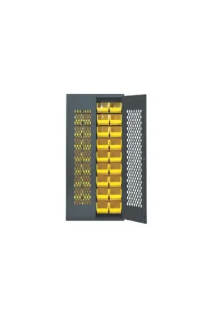 QUANTUM STORAGE SYSTEMS MESH-240RD Mesh Door Floor Cabinet Type, 36" Width, 78" Height Flammable Liquid Storage Cabinet Shop Now