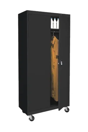 Latest SANDUSKY TAWR362472-09 Mobile Transport Wardrobe Storage Type, 36" Width, 78" Height Flammable Liquid Storage Cabinet