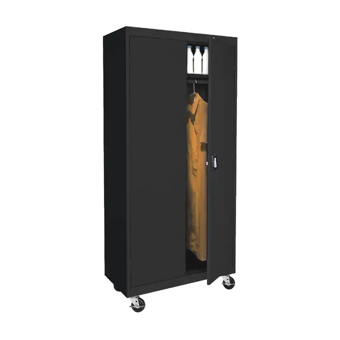Latest SANDUSKY TAWR362472-09 Mobile Transport Wardrobe Storage Type, 36" Width, 78" Height Flammable Liquid Storage Cabinet