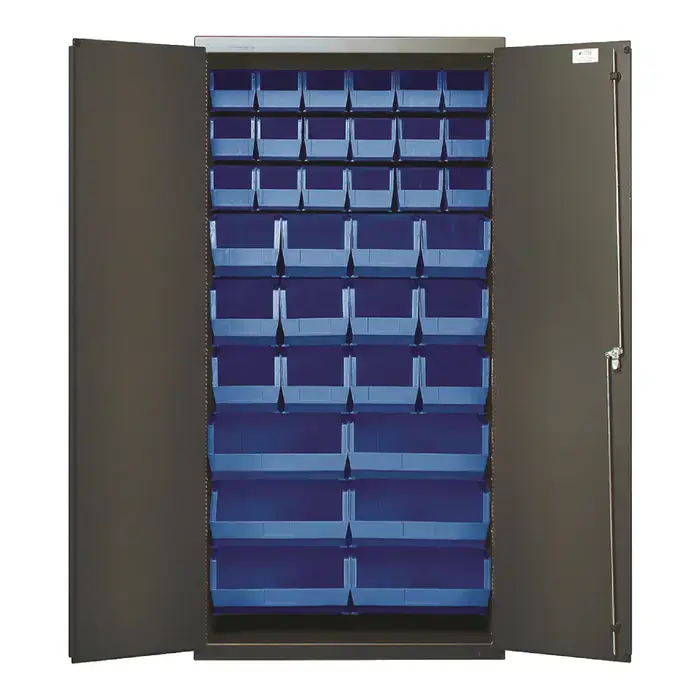 QUANTUM STORAGE SYSTEMS QSC-36-FDCL Floor Cabinet Type, 36" Width, 72" Height Flammable Liquid Storage Cabinet Genuine