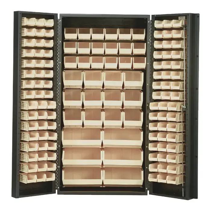 Limited Time QUANTUM STORAGE SYSTEMS QSC-36IV Floor Cabinet Type, 36" Width, 72" Height Flammable Liquid Storage Cabinet