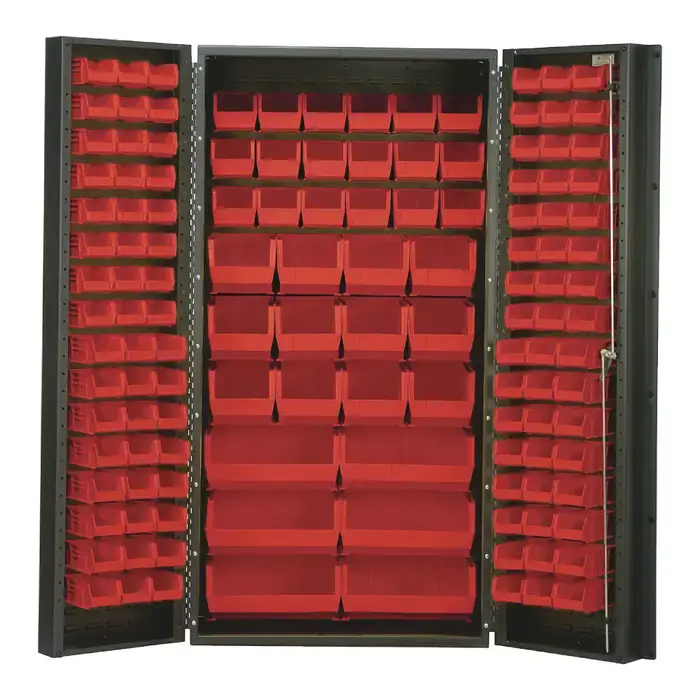 QUANTUM STORAGE SYSTEMS QSC-36RD Floor Cabinet Type, 36" Width, 72" Height Flammable Liquid Storage Cabinet Markdown