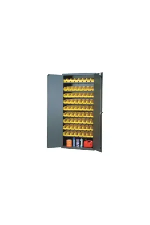 QUANTUM STORAGE SYSTEMS QPR-107YL Floor Cabinet Type, 36" Width, 78" Height Flammable Liquid Storage Cabinet Crafted