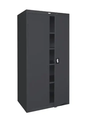 SANDUSKY EA4R462478-09 Double Door Floor Storage Cabinet Type, 46" Width, 78" Height Flammable Liquid Storage Cabinet Free Returns