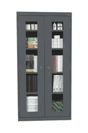 Next Day Delivery SANDUSKY CA4V361872-02 Clear View Storage Cabinet Type, 36" Width, 72" Height Flammable Liquid Storage Cabinet